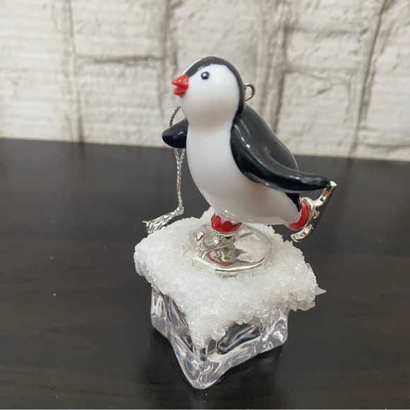 Vintage Penguin on Ice Penguin Skater Christmas Ornament - Picture 5 of 9